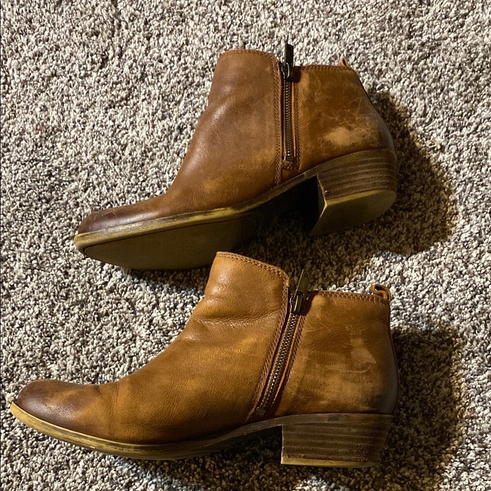 Brown Leather Ankle Boots - Picture 4 of 4